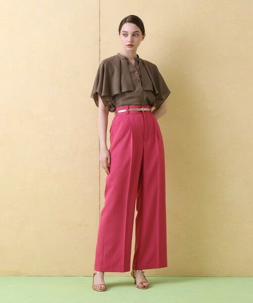 ANAYI / アナイ シャツ・ブラウス | スパンローンケープラッフルブラウス | 詳細20