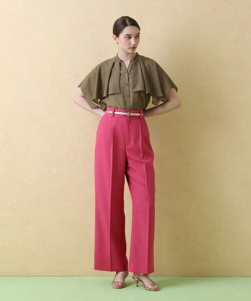 ANAYI / アナイ シャツ・ブラウス | スパンローンケープラッフルブラウス | 詳細21