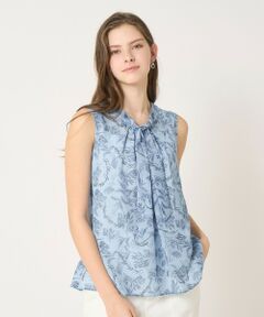 ANAYI / アナイ シャツ・ブラウス | 【セットアップ対応商品】リーフカリグラフィープリントタイ ブラウス