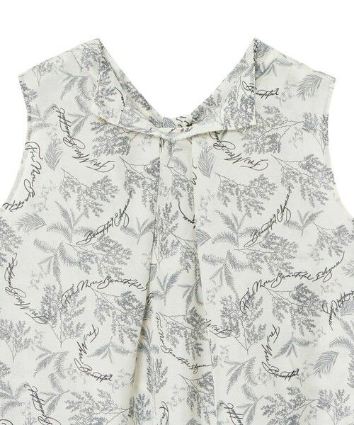 ANAYI / アナイ シャツ・ブラウス | 【セットアップ対応商品】リーフカリグラフィープリントタイ ブラウス | 詳細13