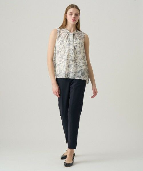 ANAYI / アナイ シャツ・ブラウス | 【セットアップ対応商品】リーフカリグラフィープリントタイ ブラウス | 詳細4