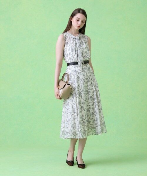 ANAYI / アナイ シャツ・ブラウス | 【セットアップ対応商品】リーフカリグラフィープリントタイ ブラウス | 詳細6