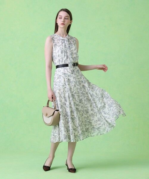 ANAYI / アナイ シャツ・ブラウス | 【セットアップ対応商品】リーフカリグラフィープリントタイ ブラウス | 詳細7