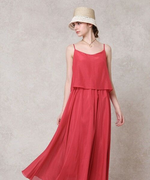 ANAYI / アナイ ミニ丈・ひざ丈ワンピース | シルクコットンローンキャミ ワンピース | 詳細1