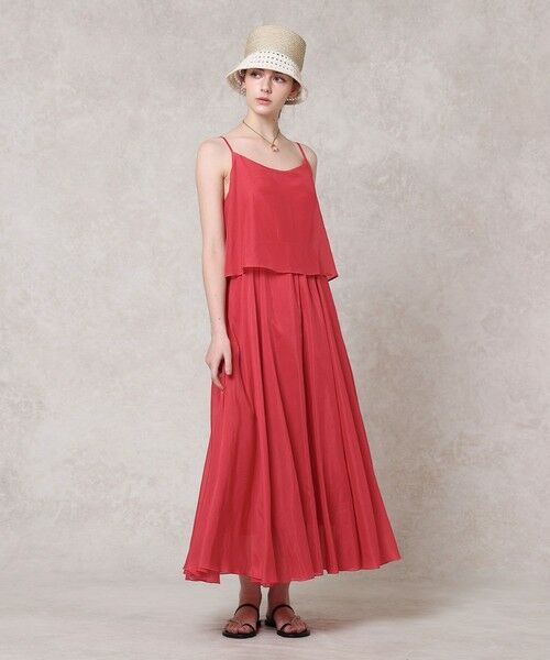 ANAYI / アナイ ミニ丈・ひざ丈ワンピース | シルクコットンローンキャミ ワンピース | 詳細2