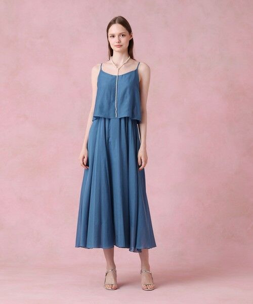 超美品 ANAYI アナイ 膝丈 ワンピース 2way セール】 タフタドッキング ワンピース （ミニ丈・ひざ丈