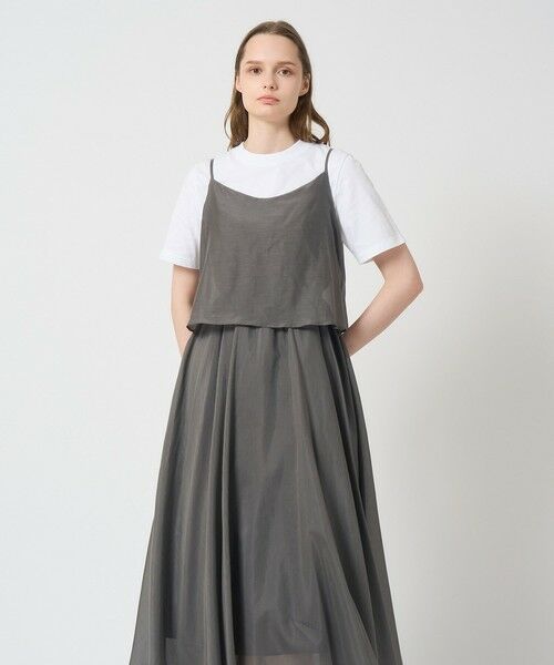 ANAYI / アナイ ミニ丈・ひざ丈ワンピース | シルクコットンローンキャミ ワンピース | 詳細14