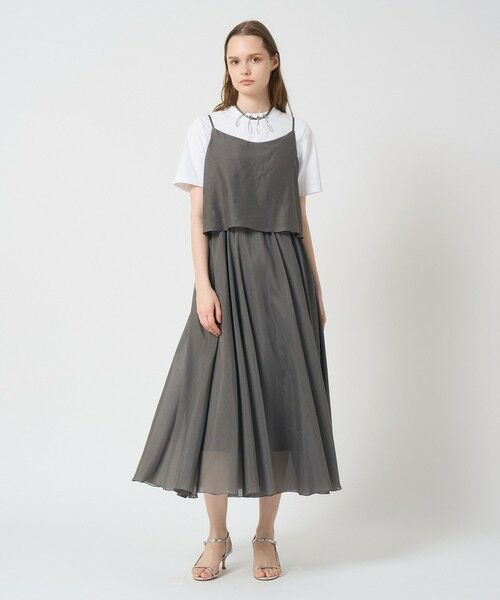 ANAYI / アナイ ミニ丈・ひざ丈ワンピース | シルクコットンローンキャミ ワンピース | 詳細15