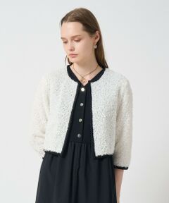 ANAYI / アナイ カーディガン・ボレロ | GIMAフェザーバイカラー カーディガン