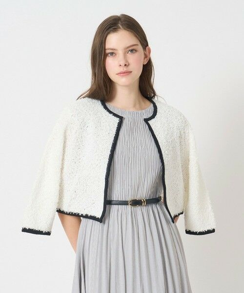 ANAYI / アナイ カーディガン・ボレロ | GIMAフェザーバイカラー カーディガン | 詳細5