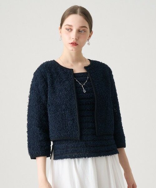 ANAYI / アナイ カーディガン・ボレロ | GIMAフェザーバイカラー カーディガン | 詳細19