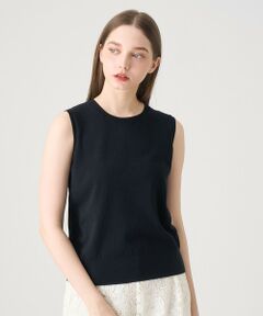 ANAYI / アナイ ニット・セーター | シルクコットンボックスノースリーブプルオーバー