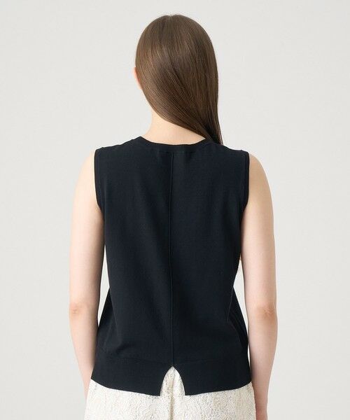 ANAYI / アナイ ニット・セーター | シルクコットンボックスノースリーブプルオーバー | 詳細11