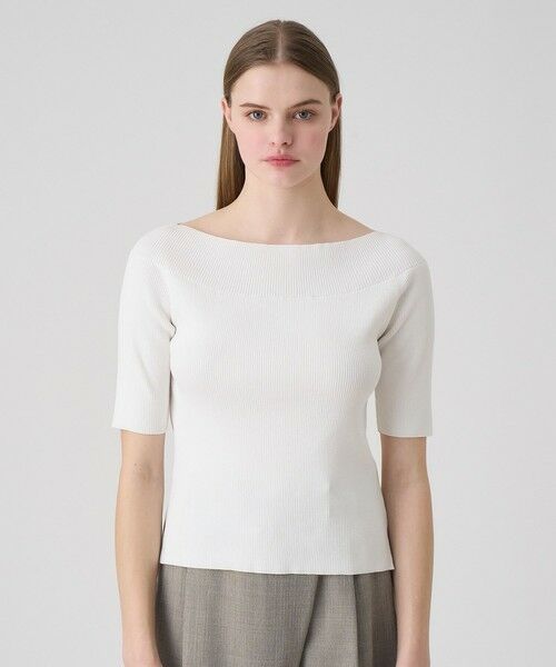 ANAYI / アナイ ニット・セーター | コットンナイロンツイストネック プルオーバー | 詳細1