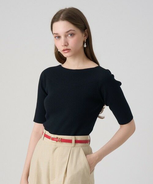 ANAYI / アナイ ニット・セーター | コットンナイロンツイストネック プルオーバー | 詳細19