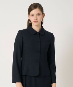 ANAYI / アナイ テーラードジャケット | 【セットアップ対応商品】ウールジョーゼットステンカラージャケット