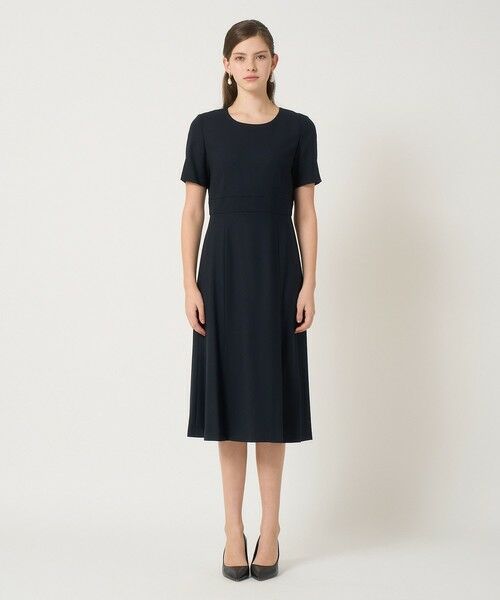 ANAYI / アナイ ドレス | 【セットアップ対応商品】ウールジョーゼットクルーワンピース | 詳細1