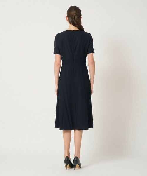 【アナイ☆ANAYI 】フォーマル スーツ(ワンピース) セットアップ対応商品】ネイビーツイードフレアワンピース