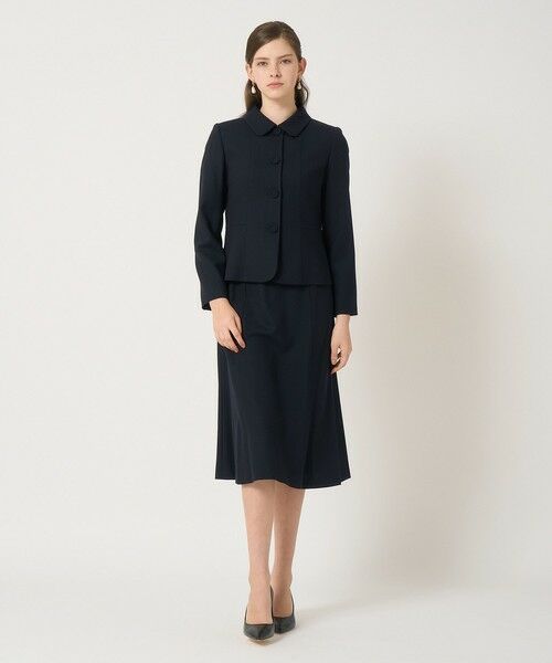 ANAYI / アナイ ドレス | 【セットアップ対応商品】ウールジョーゼットクルーワンピース | 詳細8