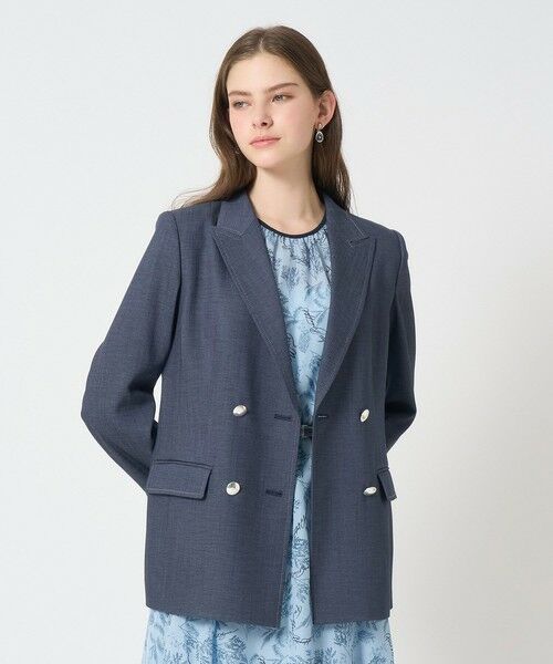 ANAYI / アナイ テーラードジャケット | 【セットアップ対応商品】オックスストレッチダブルジャケット | 詳細4
