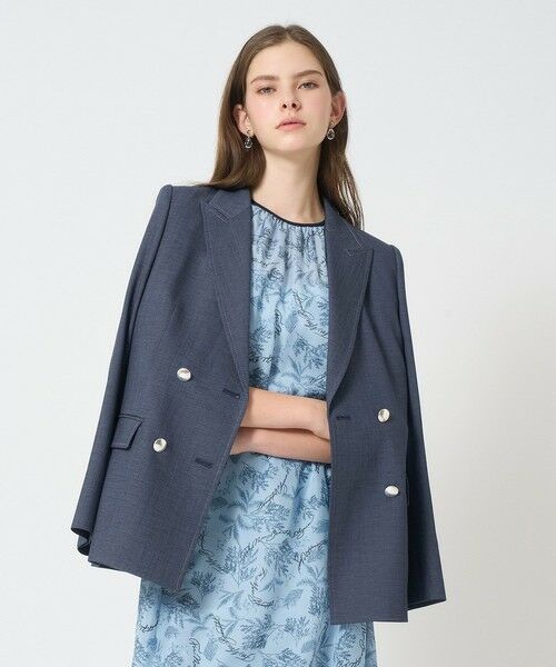 ANAYI / アナイ テーラードジャケット | 【セットアップ対応商品】オックスストレッチダブルジャケット | 詳細5