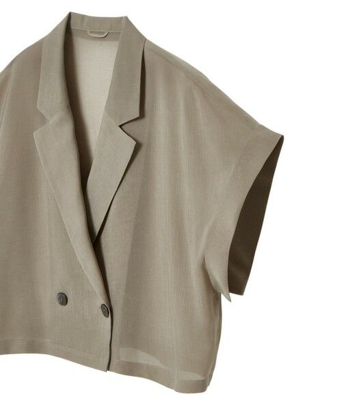ANAYI / アナイ テーラードジャケット | シアーオーガンフレンチスリーブ ジャケット | 詳細5