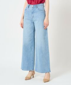 アナイ　パンツ　ズボン ANAYI スラックス パンツ ライトスラブフレアクロップドパンツ