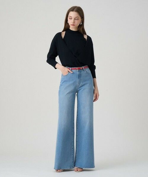 ANAYI / アナイ その他パンツ | ストレッチデニムワイドパンツ | 詳細5