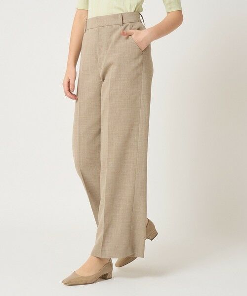 ANAYI / アナイ チノ・ワークパンツ | 【セットアップ対応商品】カラミリネンライクワイドパンツ | 詳細1