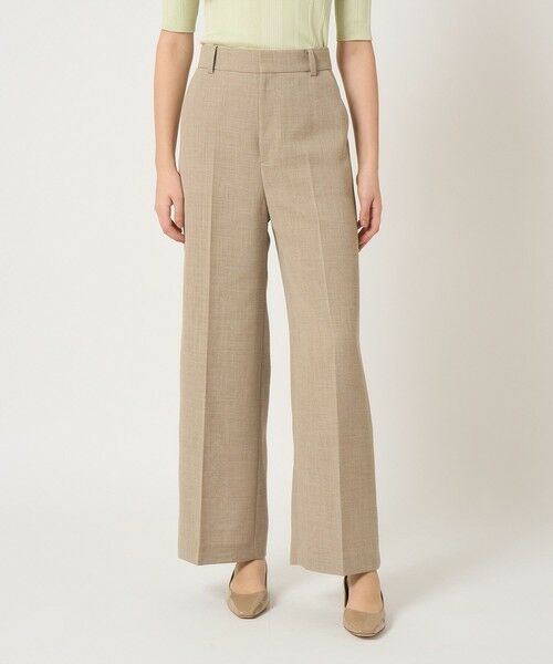 ANAYI/アナイ 【セットアップ対応商品】カラミリネンライクワイドパンツ beige (11) 36 ANAYI/アナイ 【セットアップ対応商品】カラミリネンライクワイドパンツ beige (11) 36