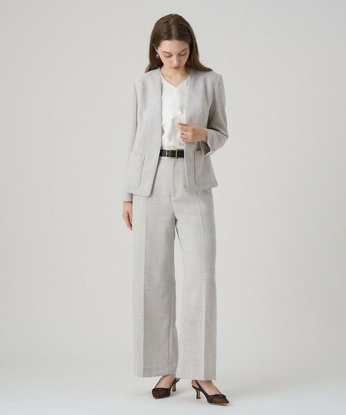 ANAYI / アナイ チノ・ワークパンツ | 【セットアップ対応商品】カラミリネンライクワイドパンツ | 詳細13