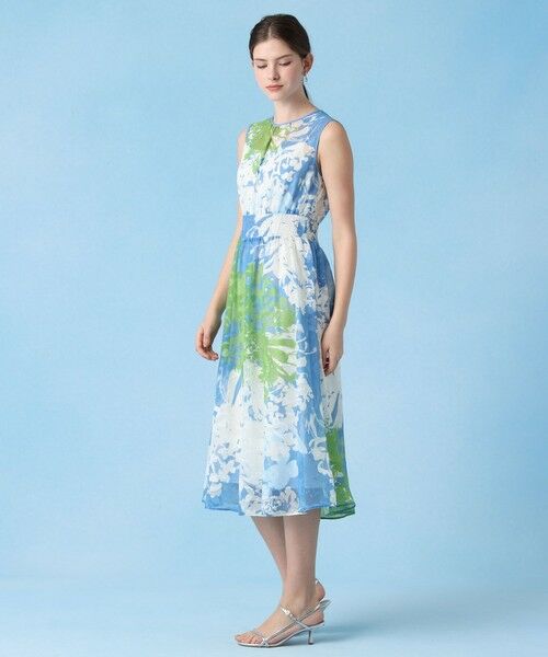 ANAYI / アナイ ミニ丈・ひざ丈ワンピース | シャドウフラワーシャーリング ワンピース | 詳細6