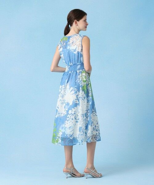 ANAYI / アナイ ミニ丈・ひざ丈ワンピース | シャドウフラワーシャーリング ワンピース | 詳細7