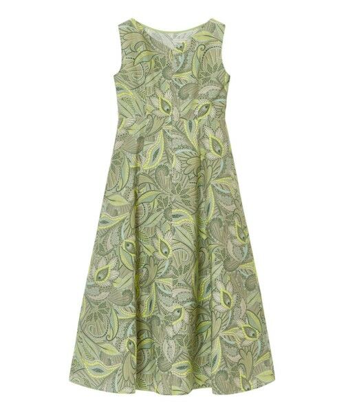 ANAYI / アナイ ドレス | リーフプリントボートネック ワンピース | 詳細10