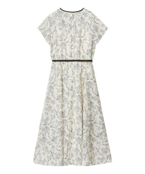 ANAYI / アナイ ロング・マキシ丈ワンピース | リーフカリグラフィープリントベルト付きワンピース | 詳細6