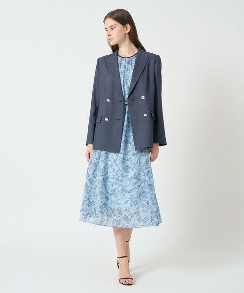 ANAYI / アナイ ロング・マキシ丈ワンピース | リーフカリグラフィープリントベルト付きワンピース | 詳細18