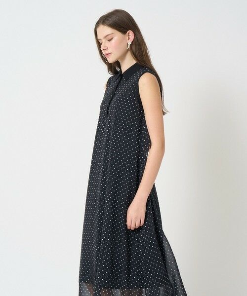 ANAYI / アナイ ミニ丈・ひざ丈ワンピース | シフォンコンビ配色カラー ワンピース | 詳細19