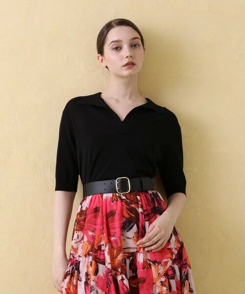 ANAYI / アナイ ニット・セーター | コットンアセテートスキッパー衿プルオーバー | 詳細15