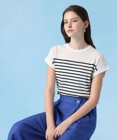 ANAYI / アナイ ニット・セーター | クルーネックフレンチスリーブプルオーバー