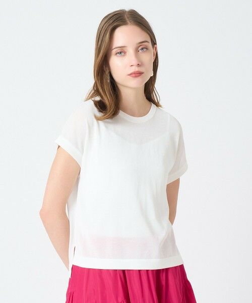 ANAYI / アナイ ニット・セーター | クルーネックフレンチスリーブプルオーバー | 詳細1