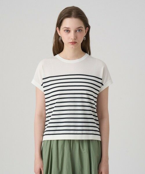 ANAYI / アナイ ニット・セーター | クルーネックフレンチスリーブプルオーバー | 詳細13