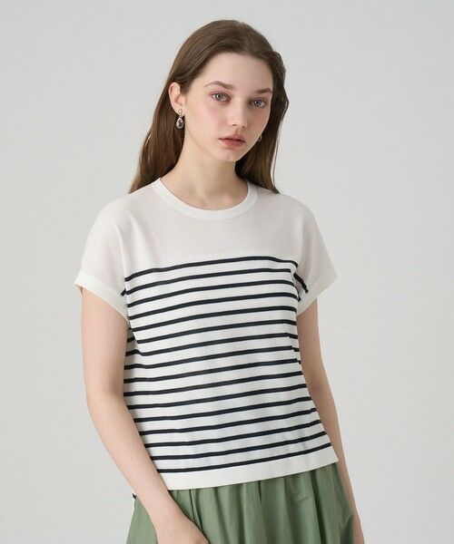 ANAYI / アナイ ニット・セーター | クルーネックフレンチスリーブプルオーバー | 詳細16