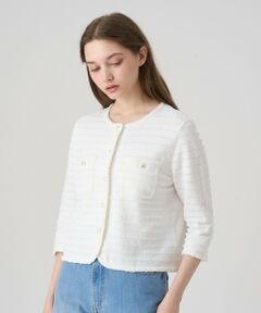 ANAYI / アナイ カーディガン・ボレロ | ペーパーシャギーポケットカーディガン