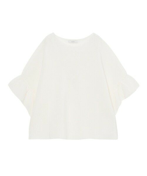 ANAYI / アナイ ニット・セーター | 和紙ガーターフリル袖プルオーバー | 詳細4