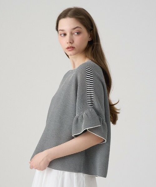 ANAYI / アナイ ニット・セーター | 和紙ガーターフリル袖プルオーバー | 詳細10