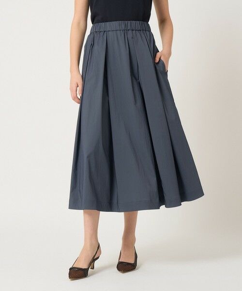 ANAYI / アナイ ミニ・ひざ丈スカート | 【セットアップ対応商品】ストレッチナイロンタックフレア スカート | 詳細19