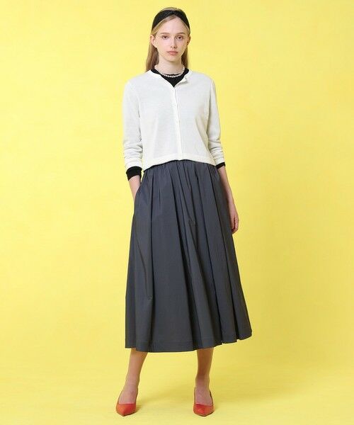 ANAYI / アナイ ミニ・ひざ丈スカート | 【セットアップ対応商品】ストレッチナイロンタックフレア スカート | 詳細22