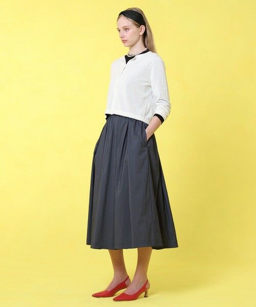 ANAYI / アナイ ミニ・ひざ丈スカート | 【セットアップ対応商品】ストレッチナイロンタックフレア スカート | 詳細23