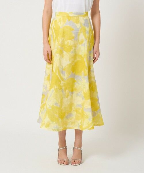 ANAYI / アナイ ロング・マキシ丈スカート | transparent プリント リネンスカート | 詳細1