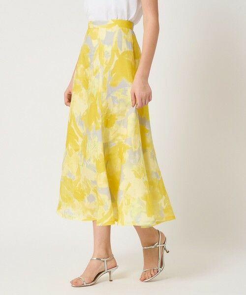 ANAYI / アナイ ロング・マキシ丈スカート | transparent プリント リネンスカート | 詳細4